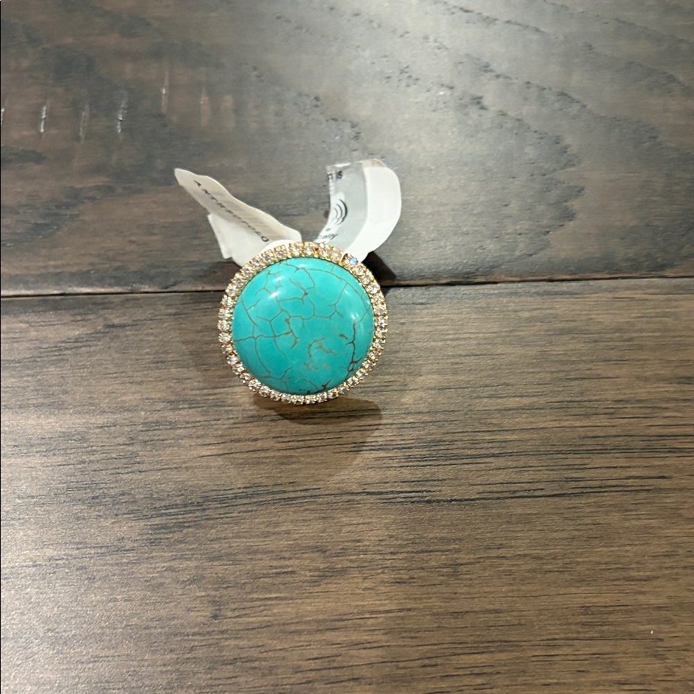 New With Tags Anthropologie Turquoise Statement Ring Sz 6